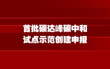 上海市发展改革委关于组织开展2023年度首批碳达峰碳中和试点示范创建申报工作的通知