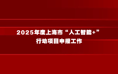 2025年度上海市“人工智能+”行动项目申报工作的通知